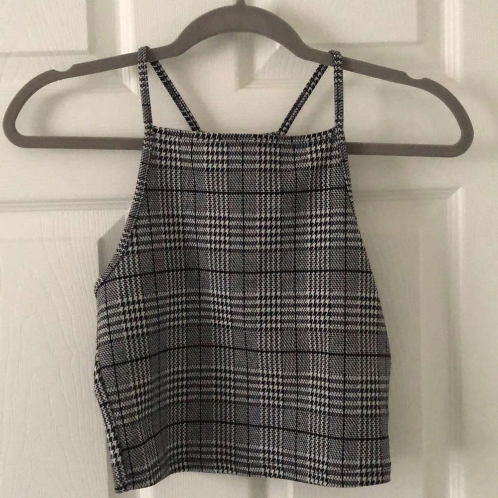 New!Plaid houndstooth print women’s top from H&M!